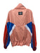 P.E Nation Size S Pink, Blue, Multi Cotton & Polyester Color Block Zip Up Jacket Pink, Blue, Multi / S