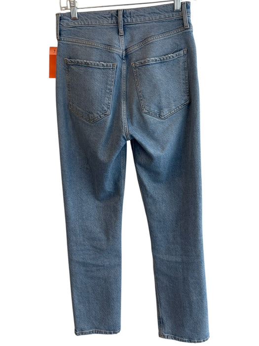 Agolde Size 25 Light Wash Cotton Blend Butterfly High Rise 5 Pocket Jeans Light Wash / 25