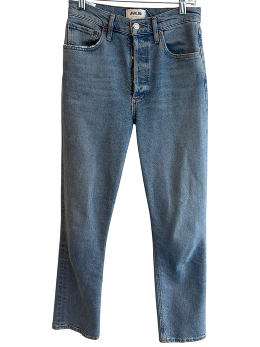 Agolde Size 25 Light Wash Cotton Blend Butterfly High Rise 5 Pocket Jeans Light Wash / 25