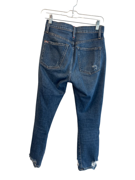 AO.LA Size 25 Medium Wash Cotton High Rise Butterfly distressed Jeans Medium Wash / 25