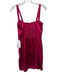 Reformation Size 4 Fuschia Pink Silk Surplice Sleeveless Back Zip Dress Fuschia Pink / 4