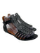 Givenchy Shoe Size 37.5 Black Leather Gladiator Ankle Strap Open Toe Sandals Black / 37.5