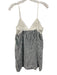 Reformation Size XS Blue & White Viscose & Cotton Lace Stripe V Neck Top Blue & White / XS