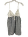 Reformation Size XS Blue & White Viscose & Cotton Lace Stripe V Neck Top Blue & White / XS