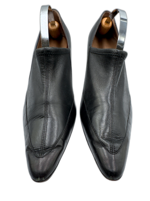 Gucci Shoe Size 8B Black Leather Pointed Toe Midi Heel Slip On Pumps Black / 8B