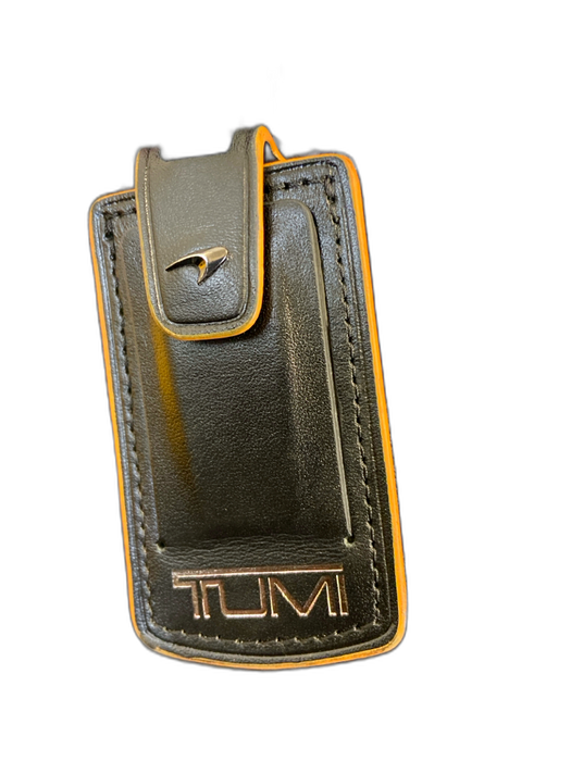 Tumi Gray & Black Carbon Fiber Canvas Men's Bag Gray & Black