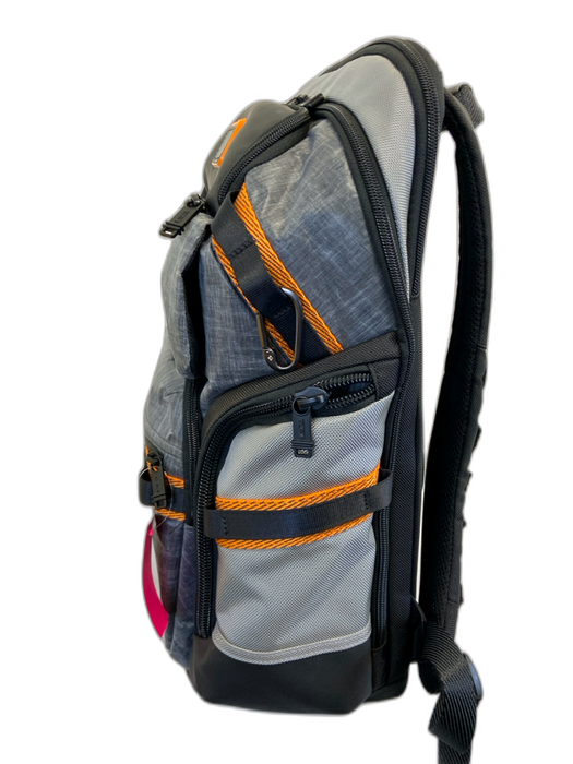 Tumi Gray & Orange Synthetic Canvas Backpack Men's Bag Gray & Orange