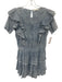 Love Shack Fancy Size Small Dusty Blue Cotton Short Ruffle Sleeve Dress Dusty Blue / Small