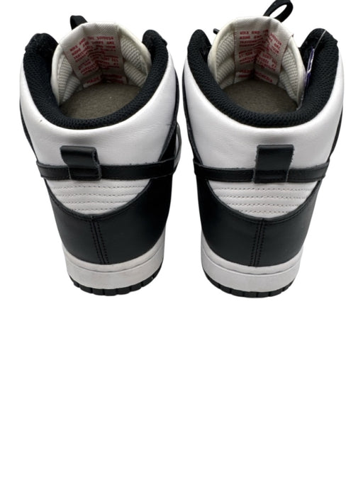 Nike Shoe Size 8 Black & White Leather Lace Up High Top Sneakers Black & White / 8