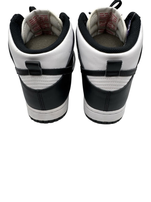 Nike Shoe Size 8 Black & White Leather Lace Up High Top Sneakers Black & White / 8