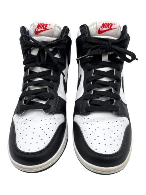 Nike Shoe Size 8 Black & White Leather Lace Up High Top Sneakers Black & White / 8