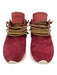Esse Ut Esse Shoe Size 37 red, tan, white Suede Lace Up Fringe Sneakers red, tan, white / 37