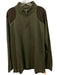 Sharp Lad Size XXL Green & Brown Cotton Solid Quarter Zip Men's Jacket Green & Brown / XXL