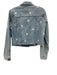 Pistola Size S Light blue & white Cotton Denim Embroidered Stars Cropped Jacket Light blue & white / S