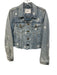 Pistola Size S Light blue & white Cotton Denim Embroidered Stars Cropped Jacket Light blue & white / S