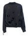 Ultracor Size M Black Nylon & Lycra Star Applique Zip Up Stretch Jacket Black / M