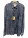 Robert Graham Size XL Blue Cotton Blend Floral Button Up Men's Long Sleeve Shirt Blue / XL