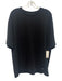 Alo Size L Black Synthetic Solid Athletic T Shirt Men's Short Sleeve Black / L