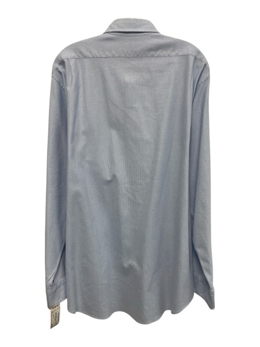 Sid Mashburn Size XL Light blue Cotton Micro Button Up Men's Long Sleeve Shirt Light blue / XL