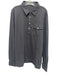 Criquet Size XL Gray Cotton Solid Polo Men's Long Sleeve Shirt Gray / XL
