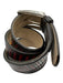 Etro Red & Black Leather Striped Men's Belt Red & Black