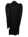 Alice + Olivia Size Small Metallic Black Wool Blend Long puff sleeve Dress Metallic Black / Small