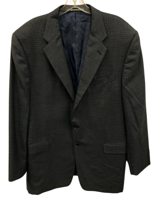 Hickey Freeman Blue & Green Cashmere Houndstooth 2 Button Men's Blazer Blue & Green / Est 48L