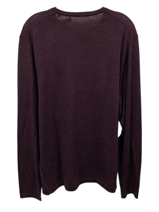 Patrick Assaraf Size XL Purple Wool Men's Sweater Purple / XL