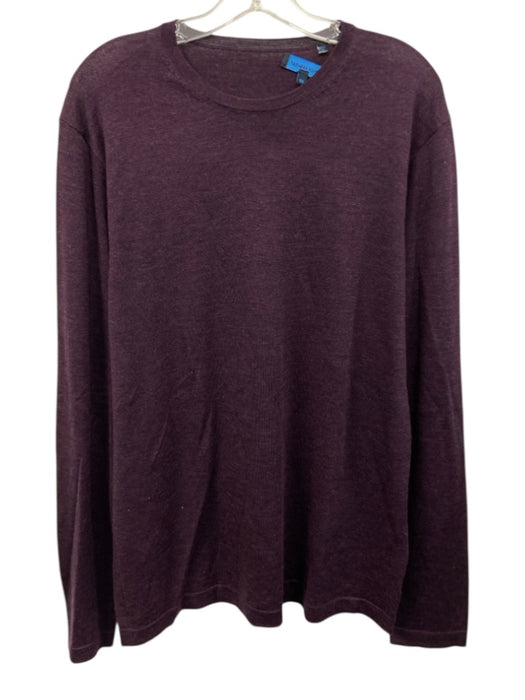 Patrick Assaraf Size XL Purple Wool Men's Sweater Purple / XL