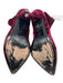 Alice + Olivia Shoe Size 37.5 Burgundy Red textile upper Crushed Velvet Boots Burgundy Red / 37.5