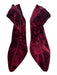 Alice + Olivia Shoe Size 37.5 Burgundy Red textile upper Crushed Velvet Boots Burgundy Red / 37.5