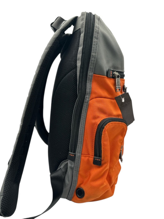 Tumi Orange & Gray Canvas Backpack Men's Bag Orange & Gray