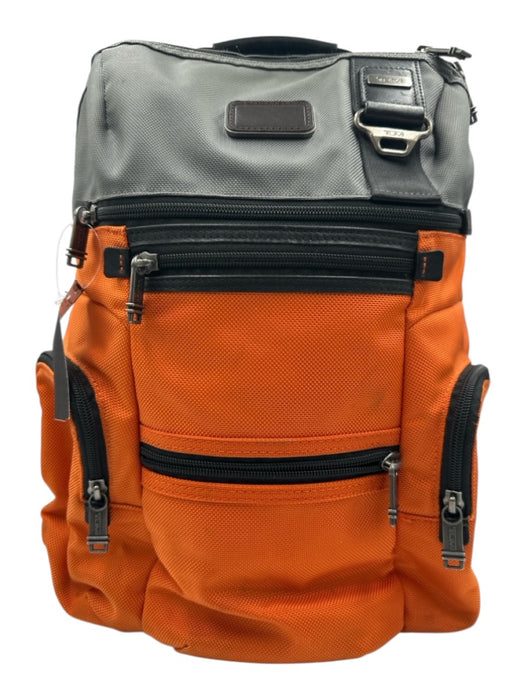 Tumi Orange & Gray Canvas Backpack Men's Bag Orange & Gray