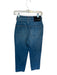 Veronica Beard Size 27 Medium Wash Cropped Button Up Tie belt Pockets Jeans Medium Wash / 27