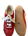 Dolce Vita Shoe Size 10 Red & White Suede Detail white accent Lace Up Sneakers Red & White / 10