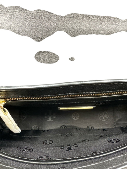Tory Burch Brown, Black & Gold Patent Tortoise Adjustable Shoulder Crossbody Bag Brown, Black & Gold / Small