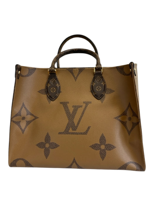 Louis Vuitton Mixed Brown Coated Canvas Top Handle Monogram Shoulder Strap Bag Mixed Brown / Medium