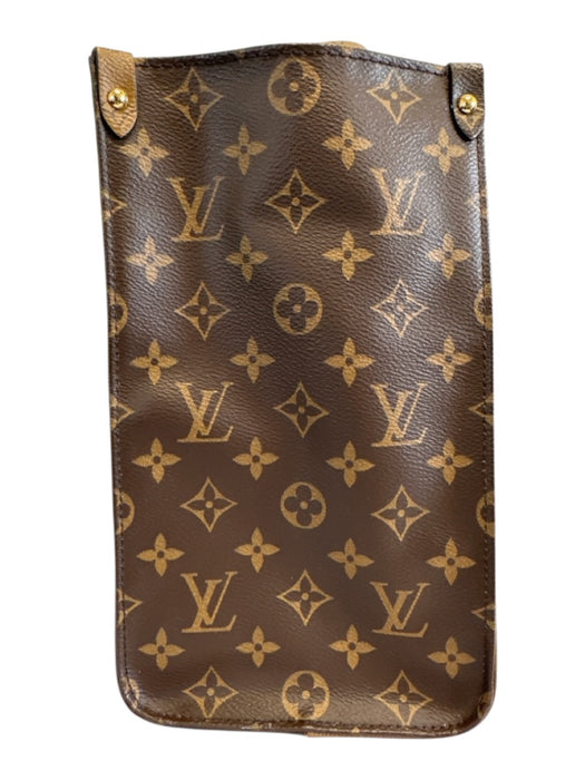 Louis Vuitton Mixed Brown Coated Canvas Top Handle Monogram Shoulder Strap Bag Mixed Brown / Medium