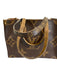 Louis Vuitton Mixed Brown Coated Canvas Top Handle Monogram Shoulder Strap Bag Mixed Brown / Medium
