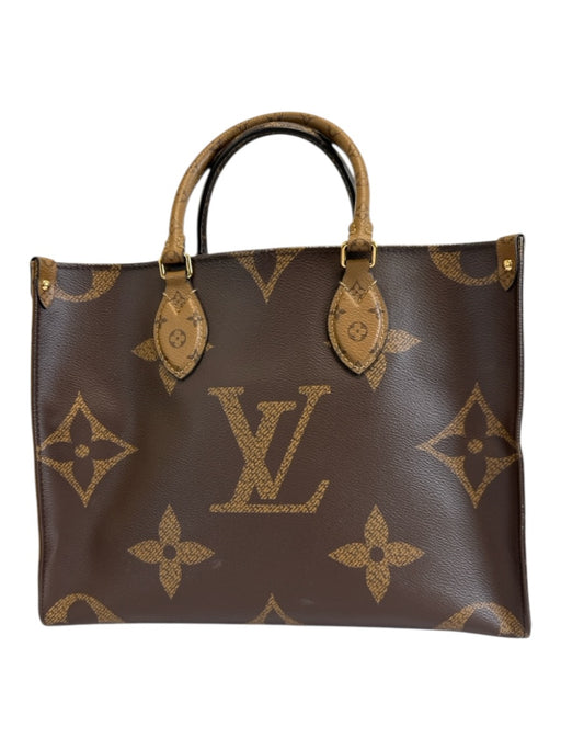 Louis Vuitton Mixed Brown Coated Canvas Top Handle Monogram Shoulder Strap Bag Mixed Brown / Medium
