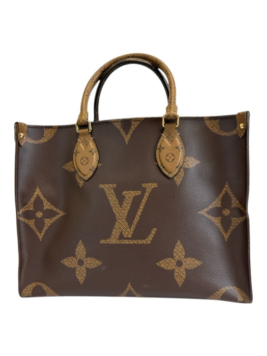 Louis Vuitton Mixed Brown Coated Canvas Top Handle Monogram Shoulder Strap Bag Mixed Brown / Medium