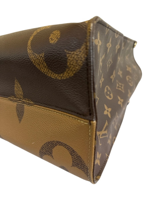 Louis Vuitton Mixed Brown Coated Canvas Top Handle Monogram Shoulder Strap Bag Mixed Brown / Medium