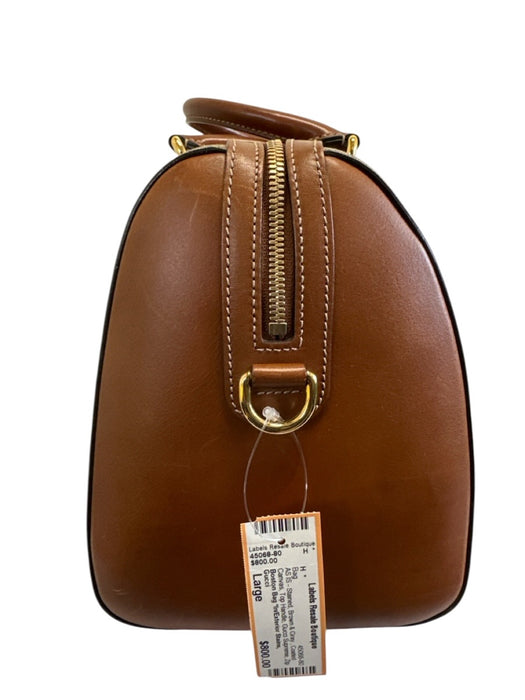 Gucci Brown & Gray Coated Canvas Top Handle Gucci Supreme Zip Close Bowler Bag Brown & Gray / Large