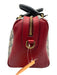 Gucci Red, Navy, Gray Coated Canvas Leather Gucci Supreme Top Handle Bag Red, Navy, Gray / Medium