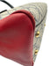 Gucci Red, Navy, Gray Coated Canvas Leather Gucci Supreme Top Handle Bag Red, Navy, Gray / Medium