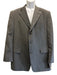 Burberry Vintage Gray Wool Striped 3 button Men's Suit Gray / 43R