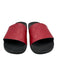Gucci Shoe Size 37 Red & Black Leather Upper Foam Sole Gucci Supreme Sandals Red & Black / 37