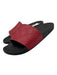 Gucci Shoe Size 37 Red & Black Leather Upper Foam Sole Gucci Supreme Sandals Red & Black / 37