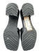 Gucci Shoe Size 38 Black Rubber Block Heel Logo Open Toe Mule Sandals Black / 38
