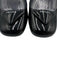 Prada Shoe Size 37 Black & White Patent Leather Square Toe Triangle Logo Pumps Black & White / 37